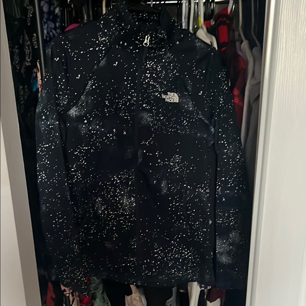 The North Face Black and White Speckled Jacket